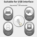 USB Night Bulb Portable Small Book Lamps LED Reading Light (White Light)