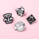 Clasp Lapel Pin Denim Jackets Lapel Pin Enamel Pin Gamepad Brooch Letter Badge