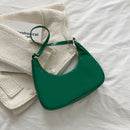 Women Casual Solid Color Tote Handbags Zipper Small Top-handle Bag