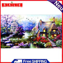 Full Cross Stitch 11CT DIY Garden Cottage Printed Embroidery Hanging Painting