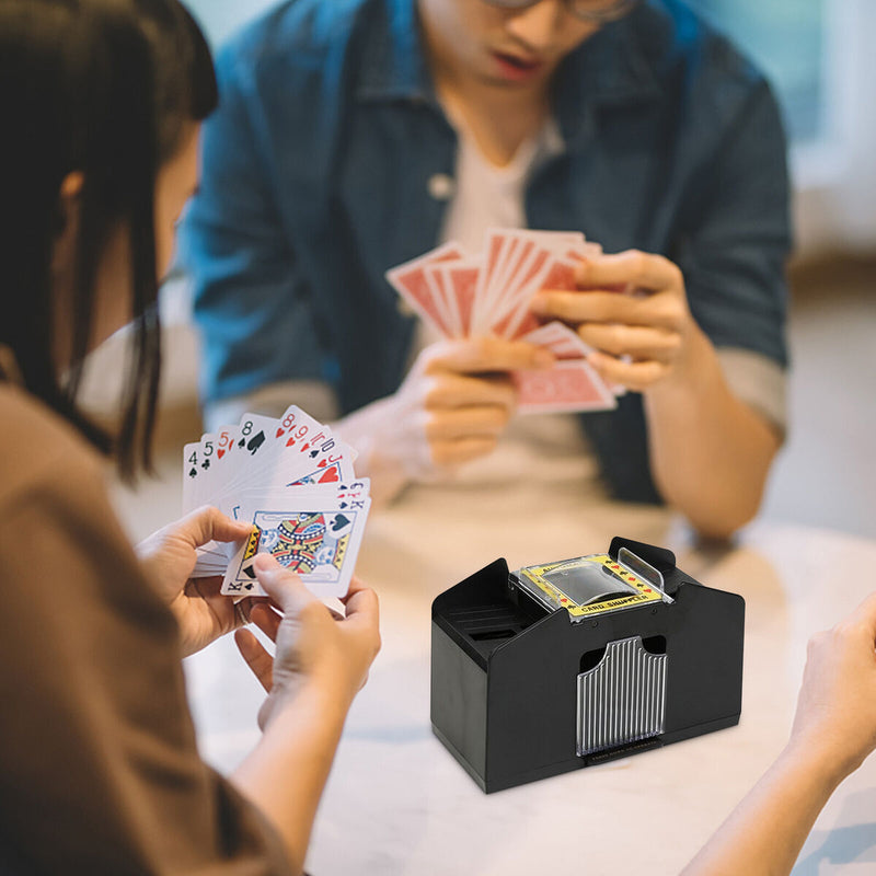 1-6 Decks Automatic Card Shuffler USB/Battery Power Electric Shuffling Machine