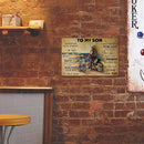 Ride Motorcycle Iron Art Poster Decor for Home Living Room Bar Pub Club Gate