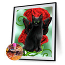 5D Diamond Painting Kit Cat Full Square Drill DIY Wall Animal Art (20x30cm)