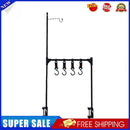 Outdoor Desktop Storage Rack Multifunction Desk Hanging Hook Shelf Stand