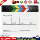 Acrylic Colorful Director Video Scene Clapperboard Clapper Board Cut Prop Newly