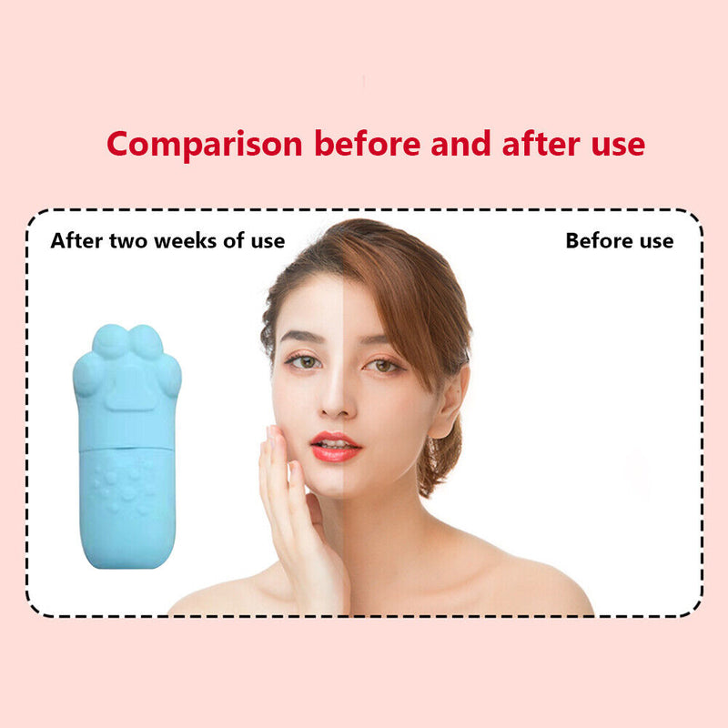Facial Beauty Lifting Ice Cube Tray Beauty Massager Roller Mold (Blue)