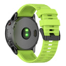 Silicone Strap Adjustable Bracelet for Garmin Fenix 6X/Fenix 6X Pro (Lime)