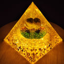 Ogan Pyramid Handmade Crushed Stone Energy Tower Pyramid Jewelry (A)