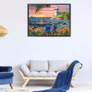 5D DIY Diamond Painting Kits Beach Full Round Drill Wall Decor Art (X448)