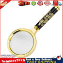 Detachable Dragon Handle Magnifying Glass Optical Lens Magnifier (80mm) Newly