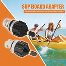 2x Rowing Boat Air Valve Kayak Surfing Paddle Board Pump Adapter (Black) Newly