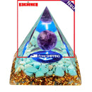 Crystal Pyramid Positive Energy Generator for Meditation Yoga Home Decor Accent