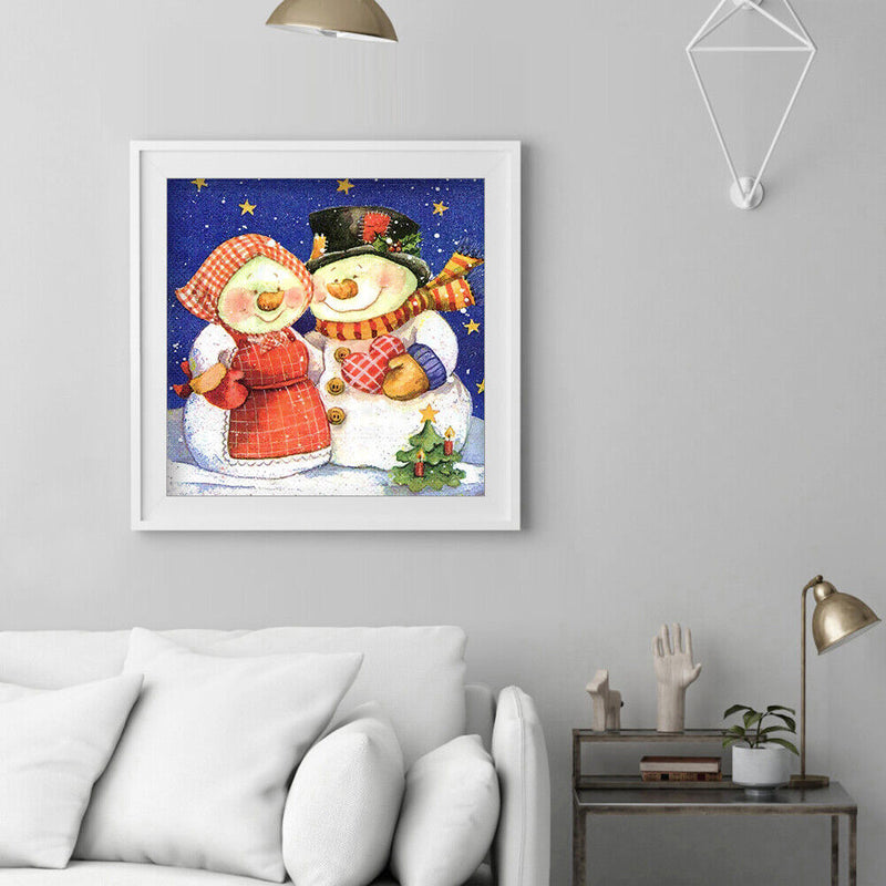 Diamond Painting 5D DIY Snowman Full Round Drill Rhinestone Picture Kit