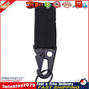 Carabiner Hook Webbing Buckle Nylon Molle Belt Hanging Key Ring(Black) Newly