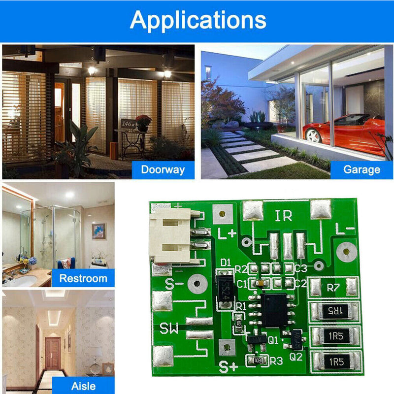 Smart 3.7V Solar Lamp Circuit Board Automatic Street Night Light Control Panel