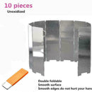 Fold Camping Cooker Gas Stove Wind Screen Supply Foldable D0L8 R6N0