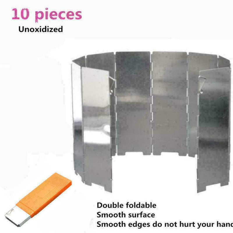 Fold Camping Cooker Gas Stove Wind Screen Supply Foldable D0L8 R6N0
