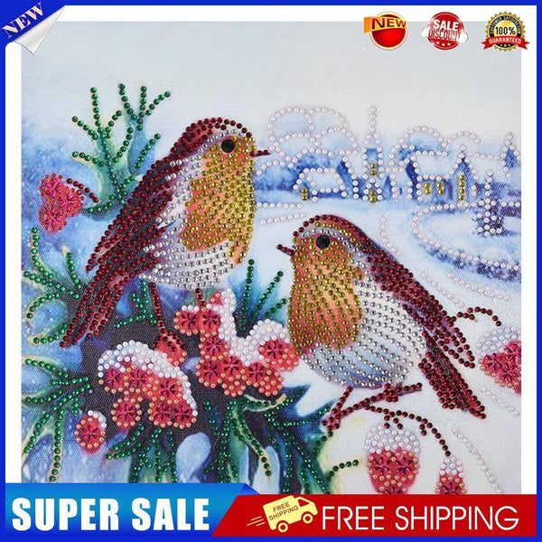 5D DIY Special Shaped Diamond Painting Spring Birds Cross Stitch Embroidery
