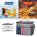 Oxford Cloth Cooler Bag Adjustable Insulated Lunch Bag Fresh Keeping for Outdoor
