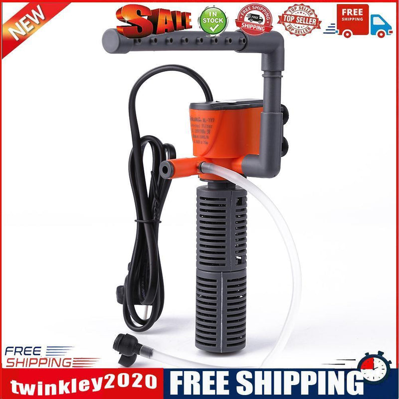 Fish Tank Filter Aquarium Water Filtration Air Oxygen Submersible Pump (5W)