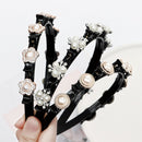 Twist Hairclips Rhinestone Hairstyle Double Bangs Double Layer Headbands