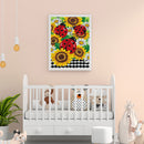 Diamond Drawing Sunflower Ladybird Special-shaped Partial Drill 5D DIY Crafts