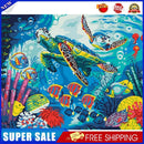DIY Oil Painting By Numbers Kits Sea Turtle Hand Painted Drawing Picture
