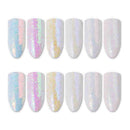 6xNail Art Sugar Sandy Glitter Powder Dust Decoration L2H1 Nail DIY Tips B3B7