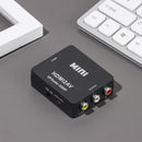 to Use Mini 1080P Full HD Video Converter Connector Adapter HDMI to 3 RCA CVBS