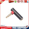 90Degree L-shape 3.5mm Male To Female Audio Converter Earphone Jack (Black)