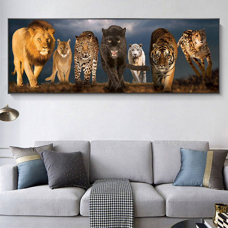 5D DIY Diamond Painting Animals Full Round Drill Rhinestone Home Decoration