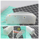 Color Pencil Box Cute Pen Storage Bag Transparent Pencil Bag Daisy Pencil Case