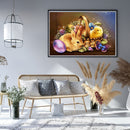 Rabbit In Basket DIY Diamond Painting Kits Full Round Drill Home Wall Decor