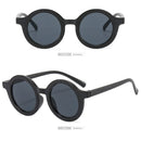 Summer Kids Girl Boy Sunglasses Children Round Sun Glasses UV400 (Black) Newly