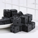 Gaming Drinking Dice Black Dice Dices Set Non-printed Points Game Accessory