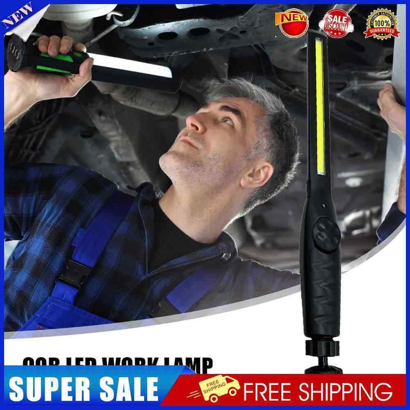 COB Flashlight USB Work Light Magnetic Hanging Hook Lamp with Built-in Battery