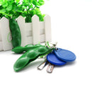 Funny Extrusion Cute Soybean Stress Relieve Squeeze Bean Key Chain Phone Charm