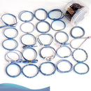 24pcs/set Hair Rubber Band Women Korean Ponytail Headband Elastic Girl Hair Rope