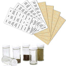 8 Sheets 208 PCS Creative Transparent Waterproof Spice/ P6D0 Labels Herb B8B8