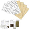 8 Sheets 208 PCS Creative Transparent Waterproof Spice/ P6D0 Labels Herb B8B8