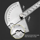 Stainless Steel Protractor 0-180 Degrees 14.5cm Angle Ruler Goniometer Newly