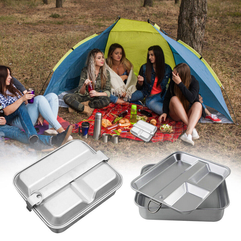 Portable Outdoor Camping Lunch Box Container Hiking BBQ Beach Food Accessories