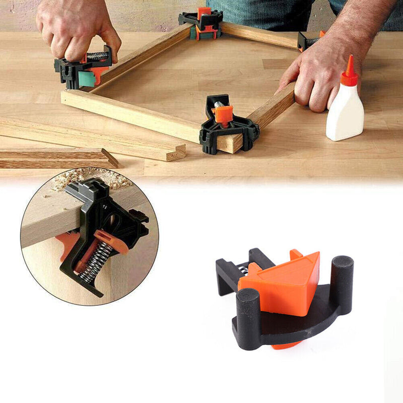 90 Degree Right Angle Clamp Fixing Clips Picture Frame Woodworking Corner Clamp