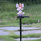 2*Solar Flower Fairy Light Outdoor Lawn Stakes Lamps Garden Decor (Purple)