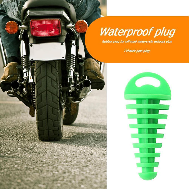 Motorcycle Exhaust Air-bleeder Plug Motocross Muffler Wash Plug (Blue)