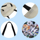 LI Q P R Cat Motif Shopping Bag, Printed, Casual, Friendly Linenma
