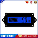 10pcs Battery Indicator LCD Display Batteries Capacity Monitor (Blue)