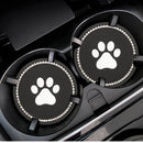 Crystal Bling Car Coasters Cup Holder Interior Accessories Anti Slip Mats