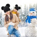 Winter Beanie Hat Knitted Chunky Slouchy Ski Cap Ear Warmer for Women Children
