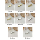Geometric Comb Key Metal Hairpin Alloy Hair Clip Scissors Wrench Headwear